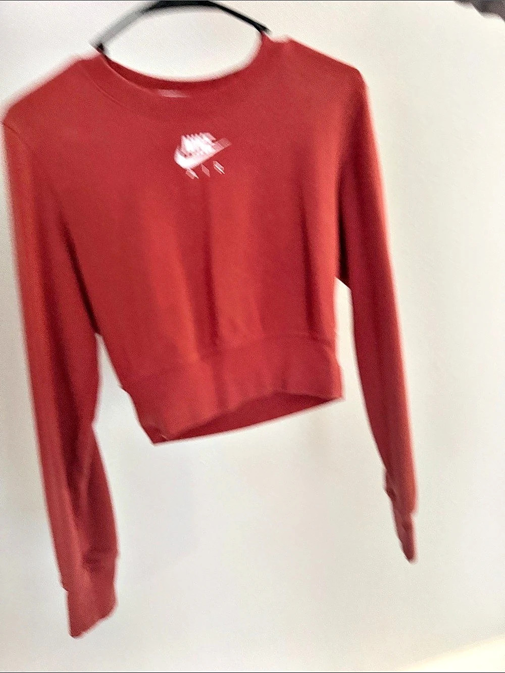 Nike Air Cropped Sweatshirt in Red Size XS Like New
